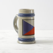 Chope À Bière Drapeau de République Tchèque (Devant gauche)