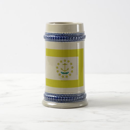 Chope À Bière Drapeau de Rhode Island (Centre)