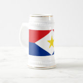 Chope À Bière Drapeau de Saba (Devant gauche)
