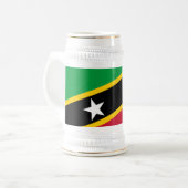 Chope À Bière Drapeau de Saint-Kitts-et-Nevis (Devant gauche)