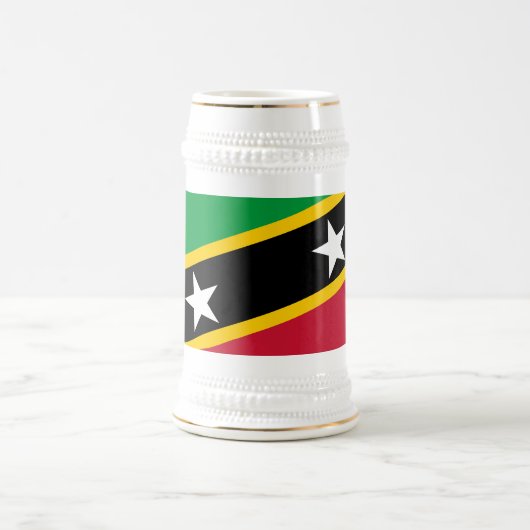 Chope À Bière Drapeau de Saint-Kitts-et-Nevis (Centre)