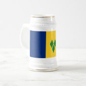 Chope À Bière Drapeau de Saint-Vincent (Devant gauche)