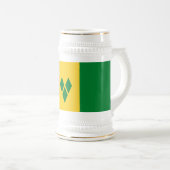 Chope À Bière Drapeau de Saint-Vincent (Devant droit)