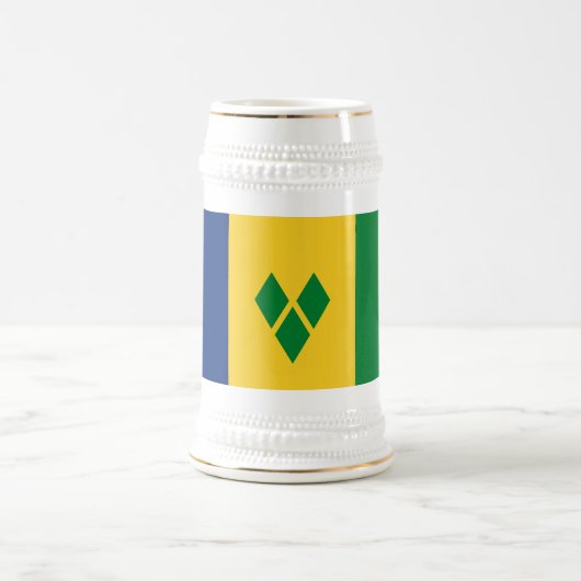 Chope À Bière Drapeau de Saint-Vincent (Centre)