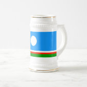 Chope À Bière Drapeau de Sakha (Devant droit)
