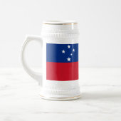 Chope À Bière Drapeau de Samoa (Gauche)