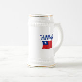 Chope À Bière Drapeau de Taïwan (Devant droit)