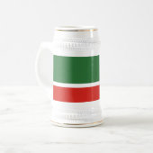 Chope À Bière Drapeau de Tchétchénie (Devant gauche)