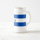 Chope À Bière Drapeau d'El Salvador (Devant droit)