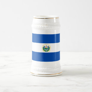 Chope À Bière Drapeau d'El Salvador