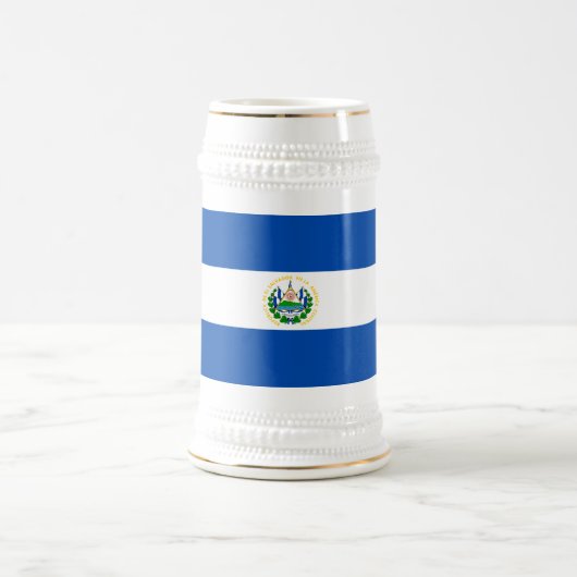 Chope À Bière Drapeau d'El Salvador (Centre)