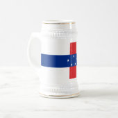 Chope À Bière Drapeau des Antilles néerlandaises (Devant gauche)