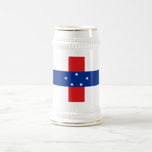 Chope À Bière Drapeau des Antilles néerlandaises (Centre)