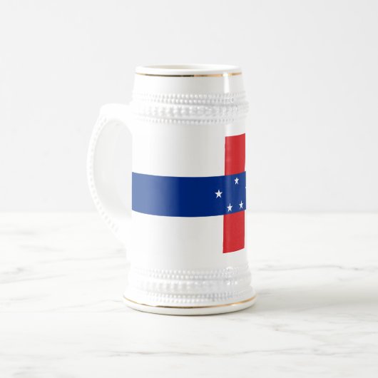 Chope À Bière Drapeau des Antilles Pays-Bas (Devant gauche)