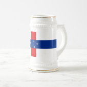 Chope À Bière Drapeau des Antilles Pays-Bas (Devant droit)