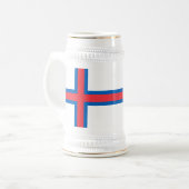 Chope À Bière Drapeau des îles Féroé (Devant gauche)