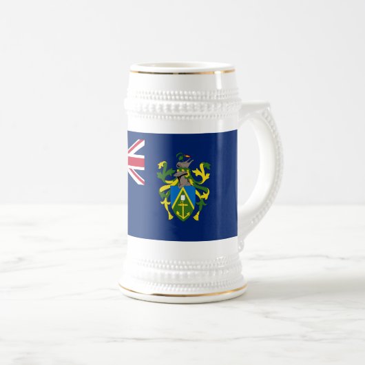 Chope À Bière Drapeau des îles Pitcairn (Devant droit)