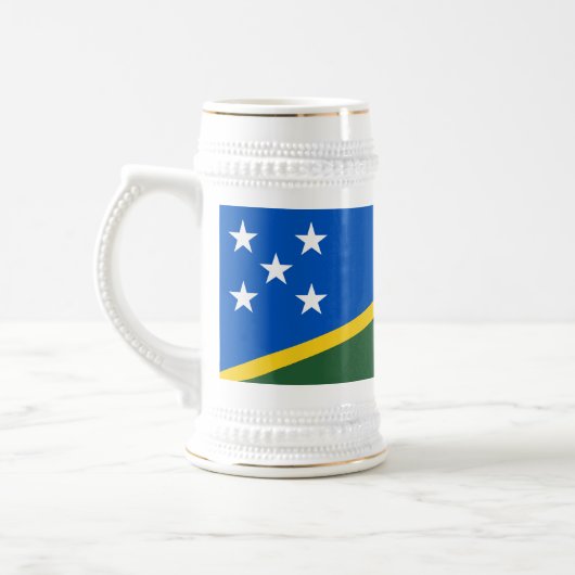 Chope À Bière Drapeau des Îles Salomon (Gauche)