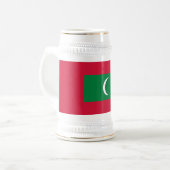 Chope À Bière Drapeau des Maldives (Devant gauche)