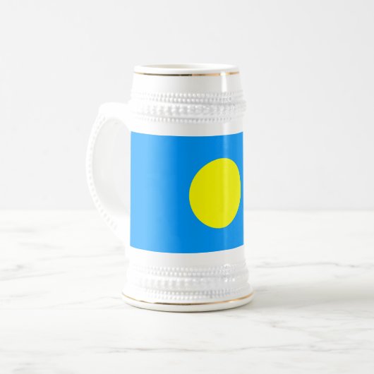 Chope À Bière Drapeau des Palaos (Devant gauche)