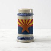 Chope À Bière Drapeau d'État de l'Arizona (Centre)