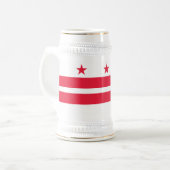 Chope À Bière Drapeau d'État de Washington DC (Devant gauche)