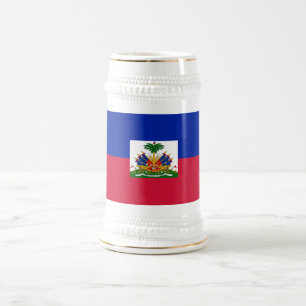 Chope À Bière Drapeau d'Haïti