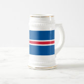 Chope À Bière Drapeau d'Islande (Devant droit)