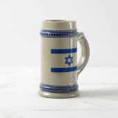 Chope À Bière Drapeau d'Israël (Devant droit)