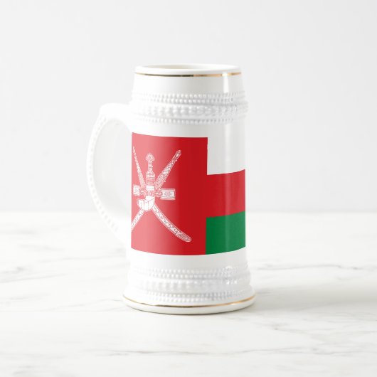 Chope À Bière Drapeau d'Oman (Devant gauche)