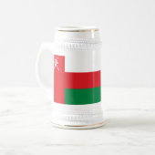 Chope À Bière Drapeau d'Oman (Devant gauche)