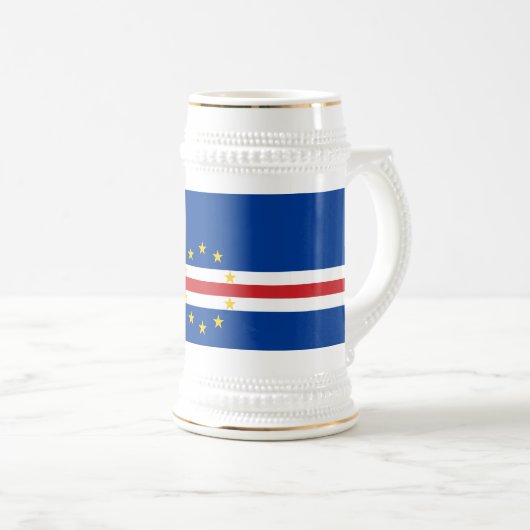 Chope À Bière Drapeau du Cap-Vert (Devant droit)