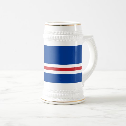 Chope À Bière Drapeau du Cap-Vert (Devant droit)