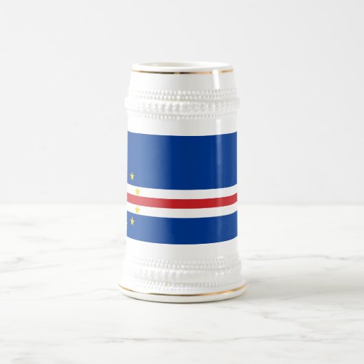 Chope À Bière Drapeau du Cap-Vert (Centre)