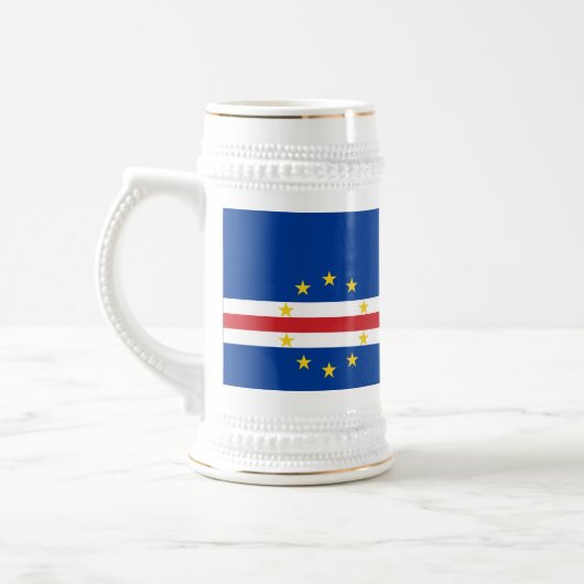 Chope À Bière Drapeau du Cap-Vert (Gauche)