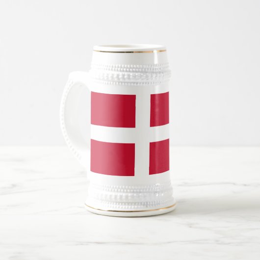 Chope À Bière Drapeau du Danemark (Devant gauche)