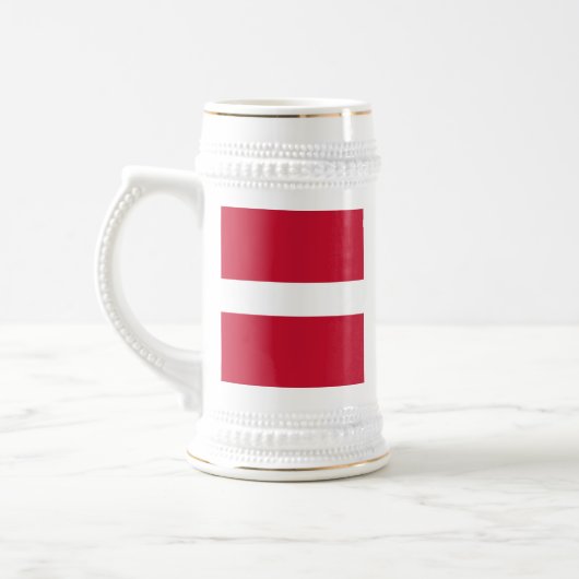 Chope À Bière Drapeau du Danemark (Gauche)