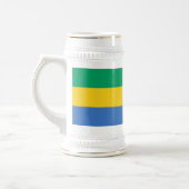 Chope À Bière Drapeau du Gabon (Gauche)