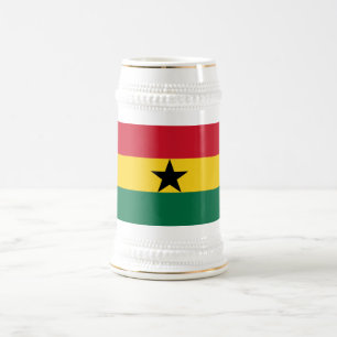 Chope À Bière Drapeau du Ghana