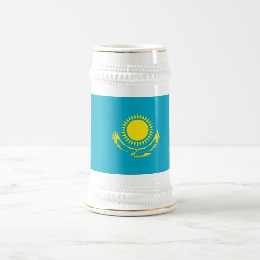 Chope À Bière Drapeau du Kazakhstan (Centre)