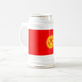 Chope À Bière Drapeau du Kirghizistan (Devant gauche)