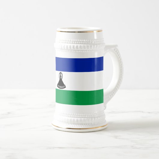 Chope À Bière Drapeau du Lesotho (Devant droit)
