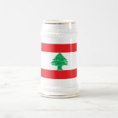 Chope À Bière Drapeau du Liban (Centre)