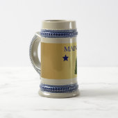 Chope À Bière Drapeau du Maine 1901 (Devant gauche)