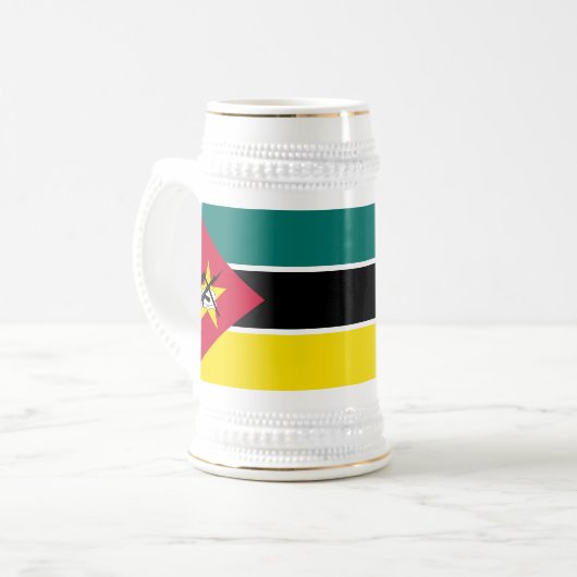 Chope À Bière Drapeau du Mozambique (Devant gauche)