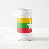 Chope À Bière Drapeau du Myanmar (Devant gauche)