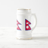 Chope À Bière Drapeau du Népal (Devant droit)