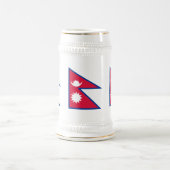 Chope À Bière Drapeau du Népal (Centre)