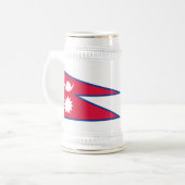 Chope À Bière Drapeau du Népal (Devant gauche)