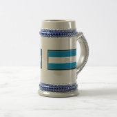 Chope À Bière Drapeau du Nicaragua (Devant droit)